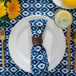 Ikat Round Outdoor Tablecloth