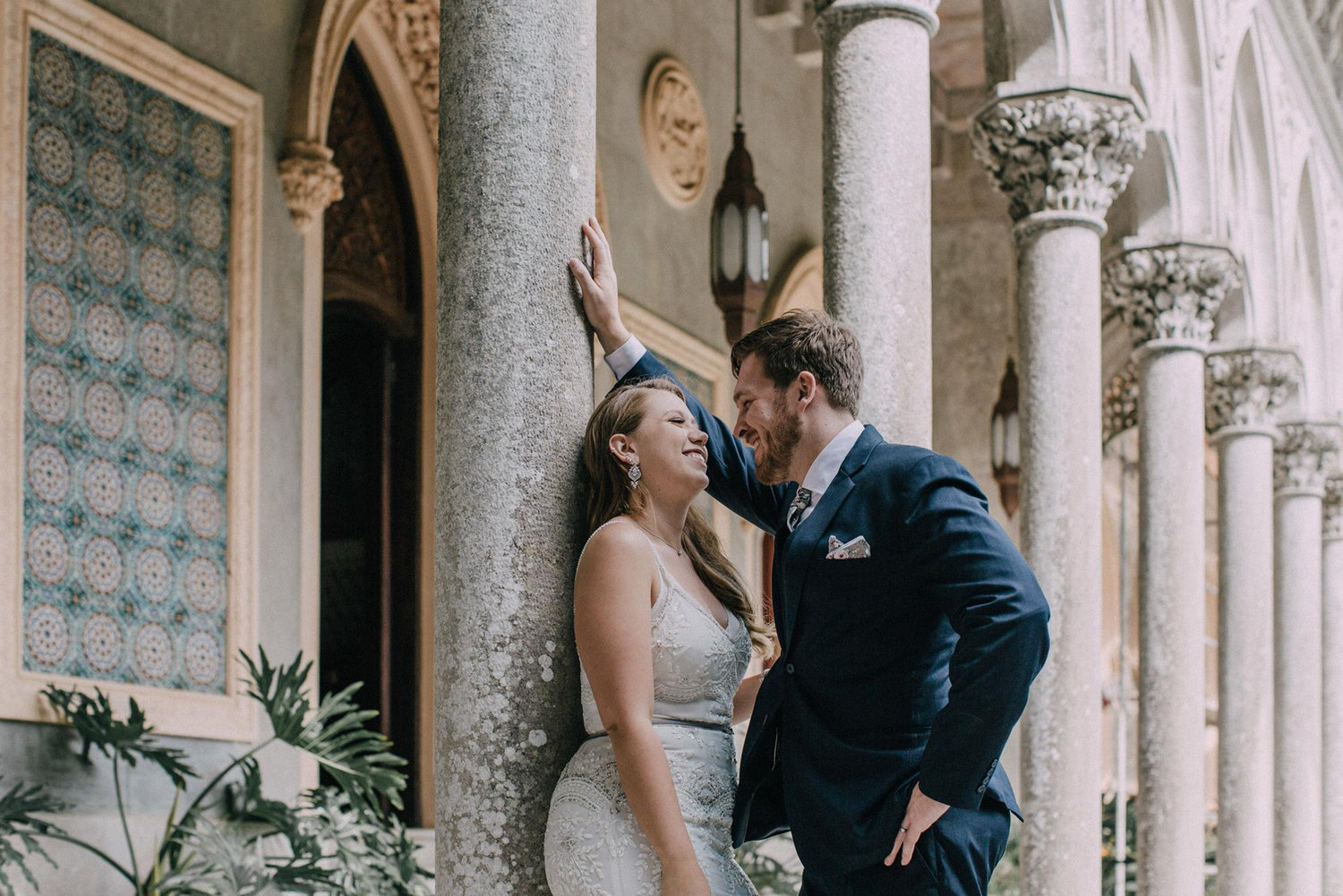 Our Portugal Elopement at the Monserrate Palace chapel ruins Photos by Jenna Mahr
