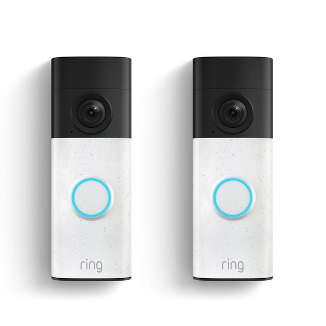 2-Pack Battery Doorbell (Newest Model) - Speckled White