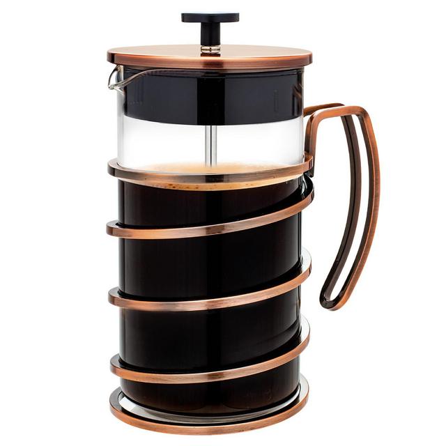 OVENTE 34 Ounce, French Press Coffee & Tea Maker, Heat Resistant Glass, Copper FSW34C