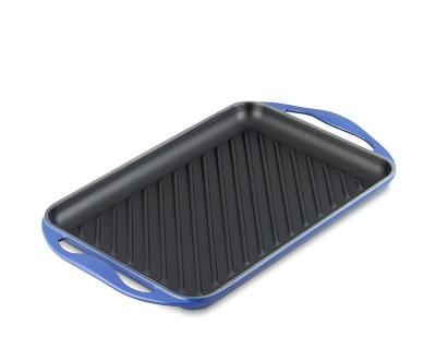 Le Creuset Cast-Iron Rectangular Skinny Grill, Lapis