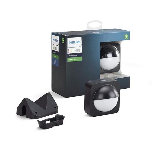 Philips Hue Dusk-to-Dawn Outdoor Motion Sensor for Smart Home, Wireless & Easy to Install (Hue Hub Required, for use with Philips Hue Smart Lights)