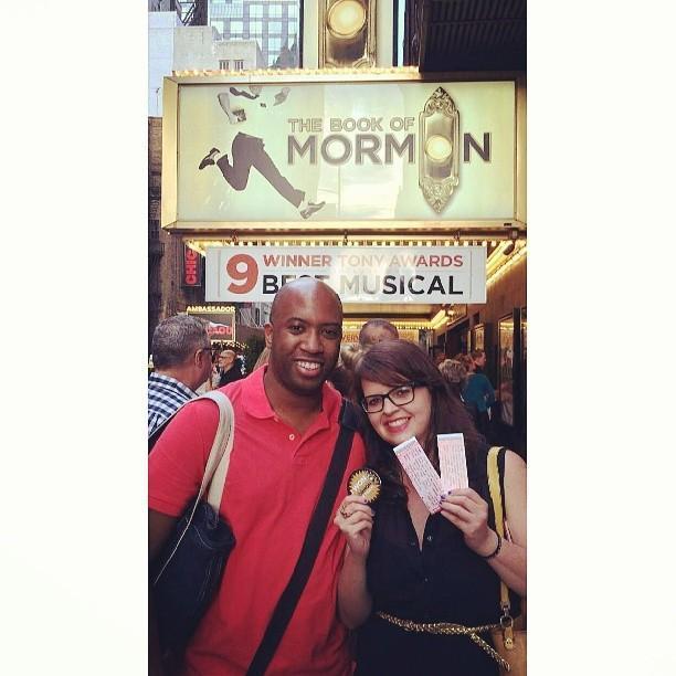 We won the book of Mormon Lottery! 
Summer 2014
