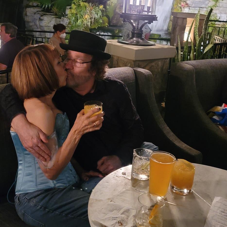 Enjoying our love over cocktails at Gaylord Opryland in Nashville.