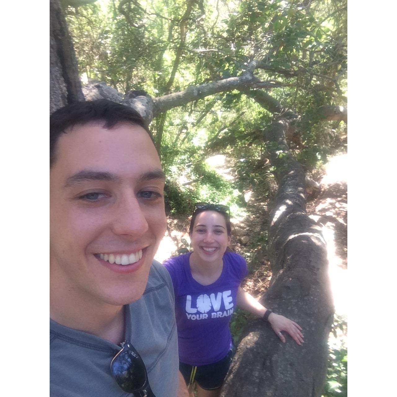 Our first hike together during our first trip together. Malibu, 2017