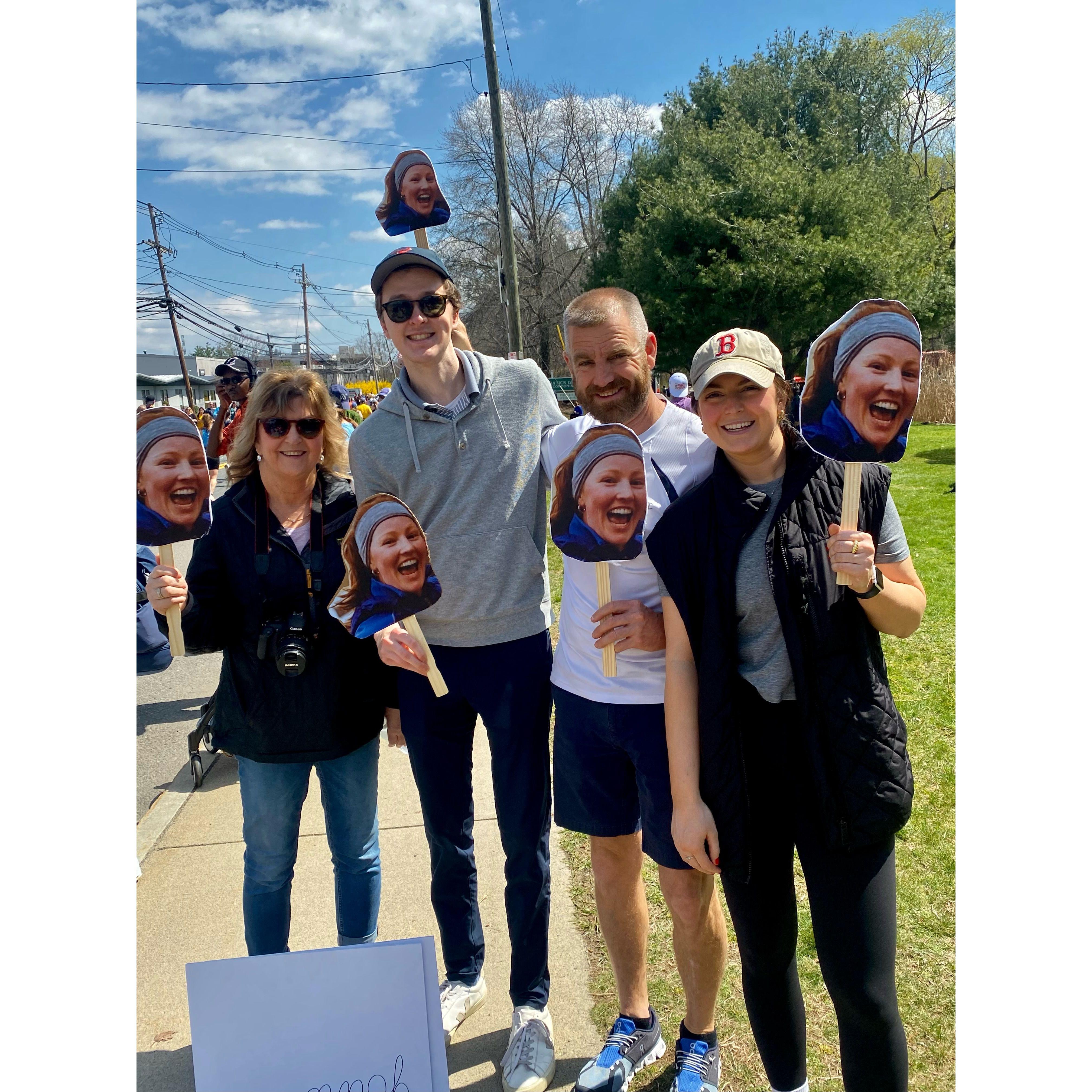 Emily's Cheer Squad for the Boston Marathon 2024