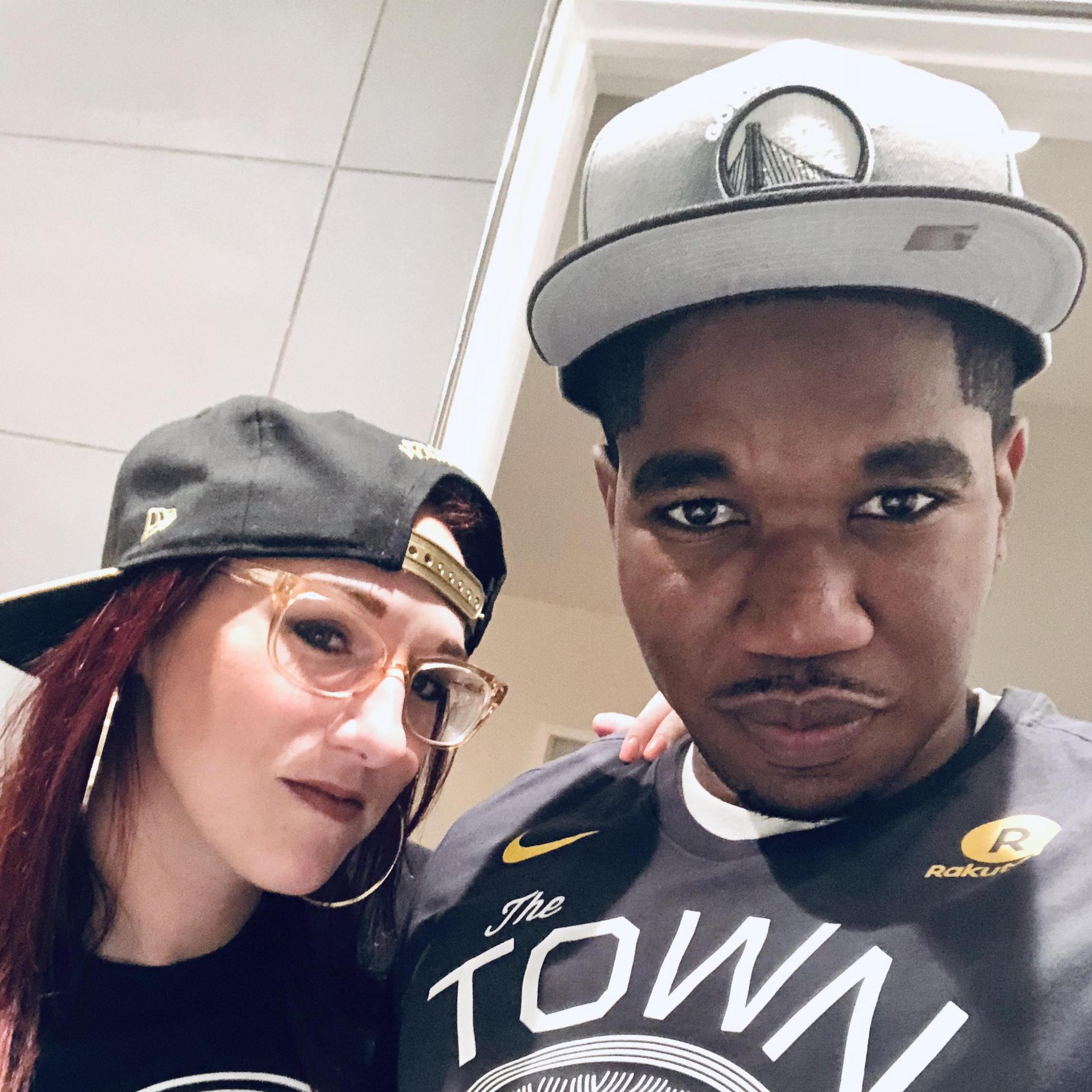 Warriors courtside swag