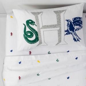 Harry Potter Queen Sheet 4pc Set White