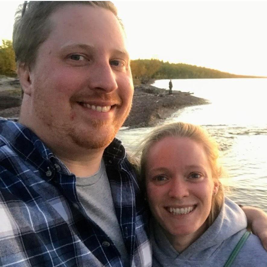 Here they are outside another special UP place - The Fitz. They love each other, and they love great food on a Great Lake.