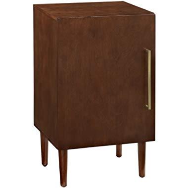 Crosley Furniture Everett Mid-Century Modern Record Player Stand, Mahogany
