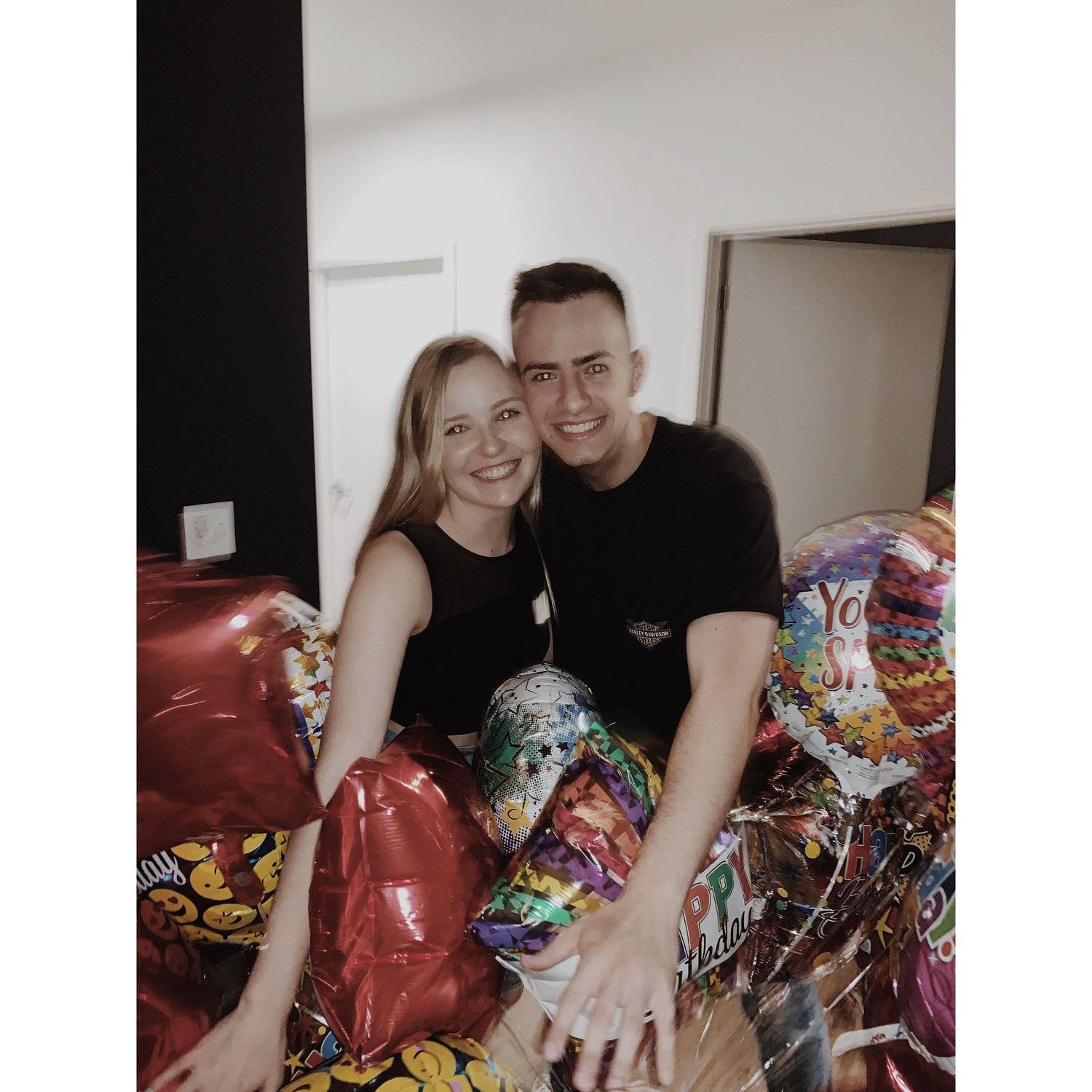 Sean's 21st birthday! Reagan threw a surprise party and some of his best friends drove in to surprise him from out of town.