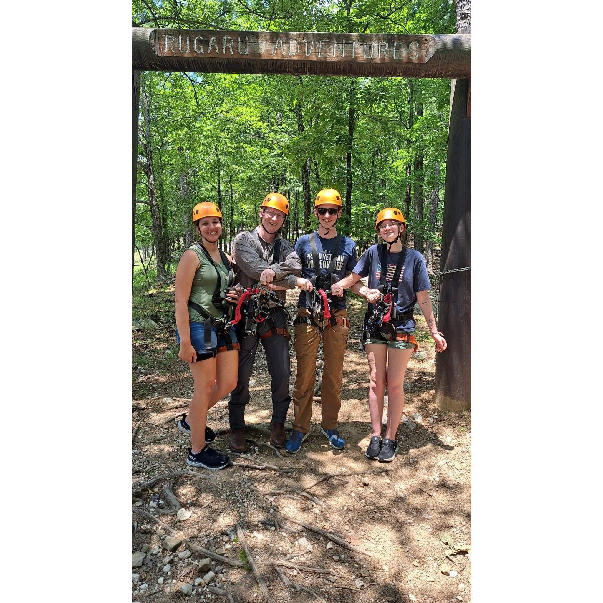 Ziplining fun!