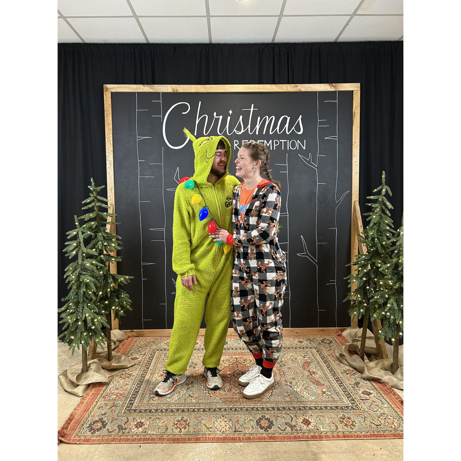 After serving in the Kids PJ party Christmas service