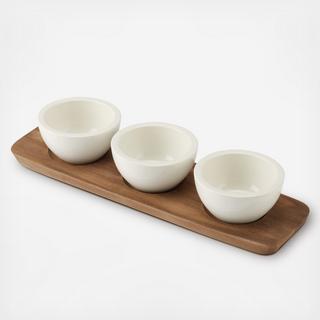 Artesano Original Wood Tray for Dip Bowl