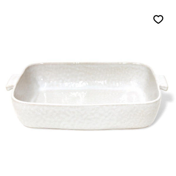 Glacier White Ceramic 14” Rectangle Baker