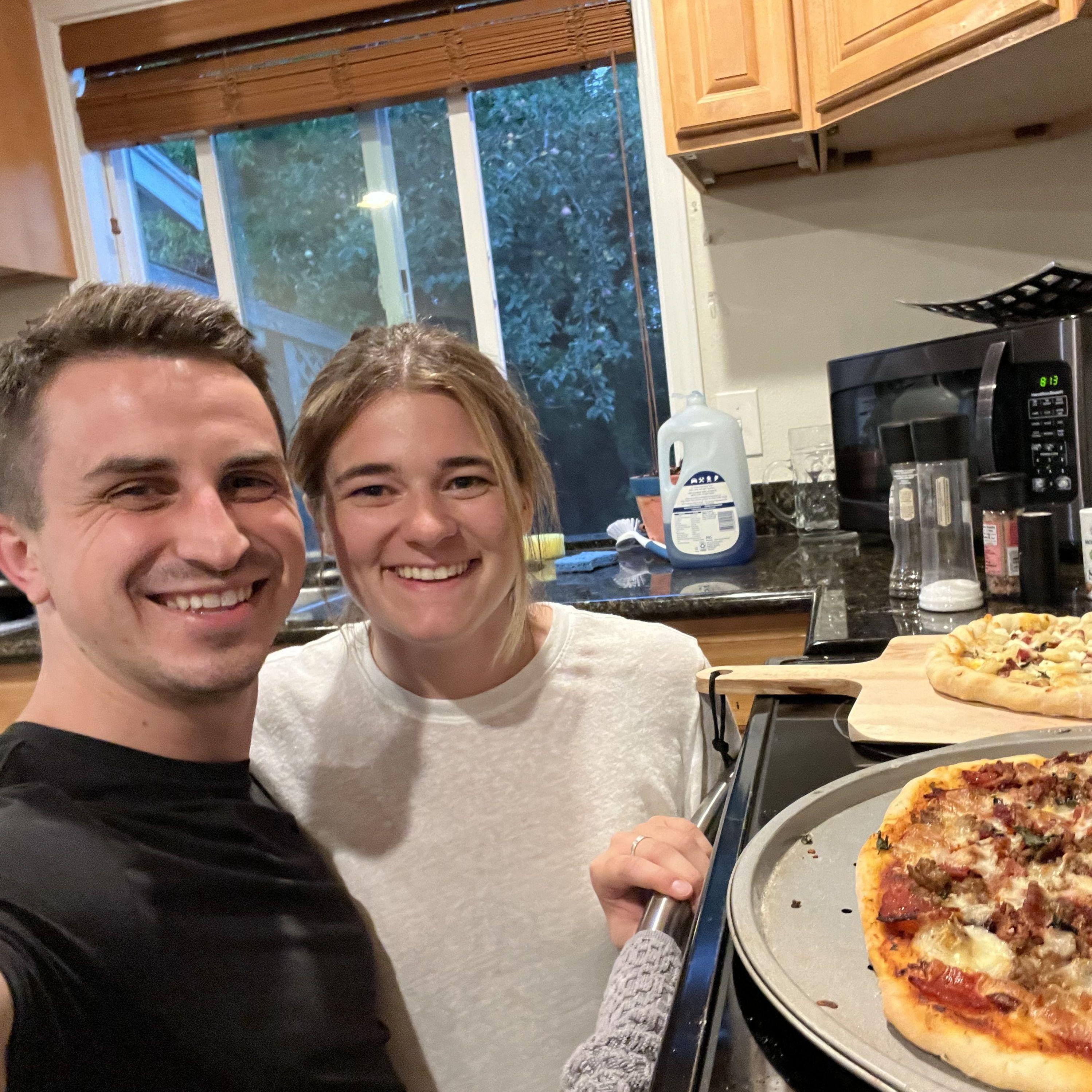 Homemade pizza night