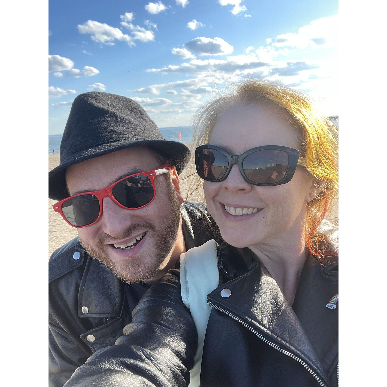 It's never too cold for the beach!