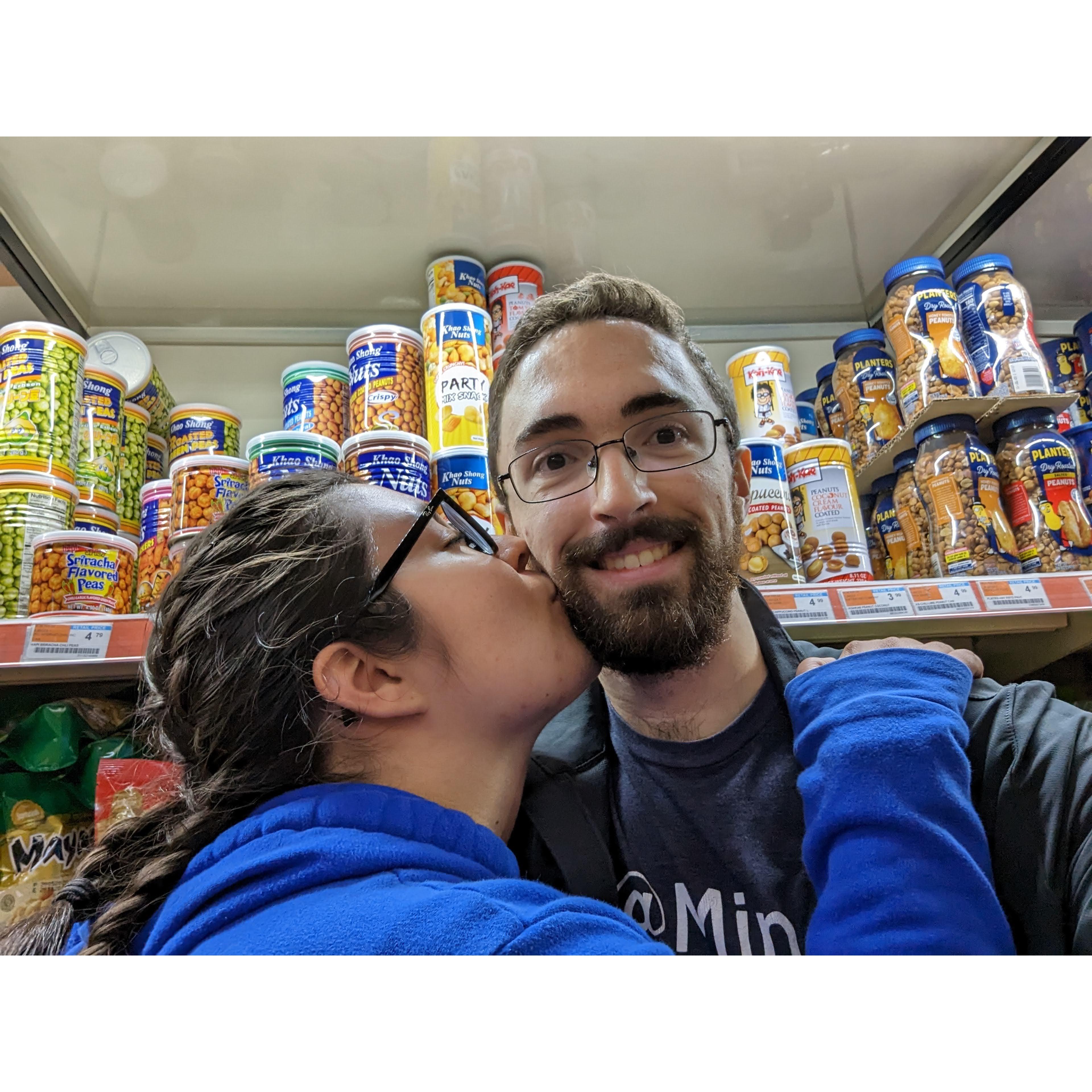 Post gym snack rewards at H-Mart