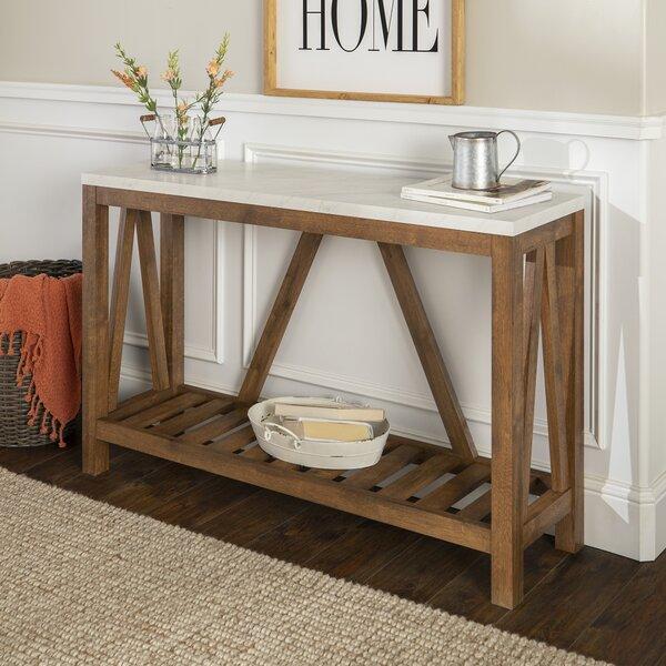 Offerman Console Table (White Walnut)