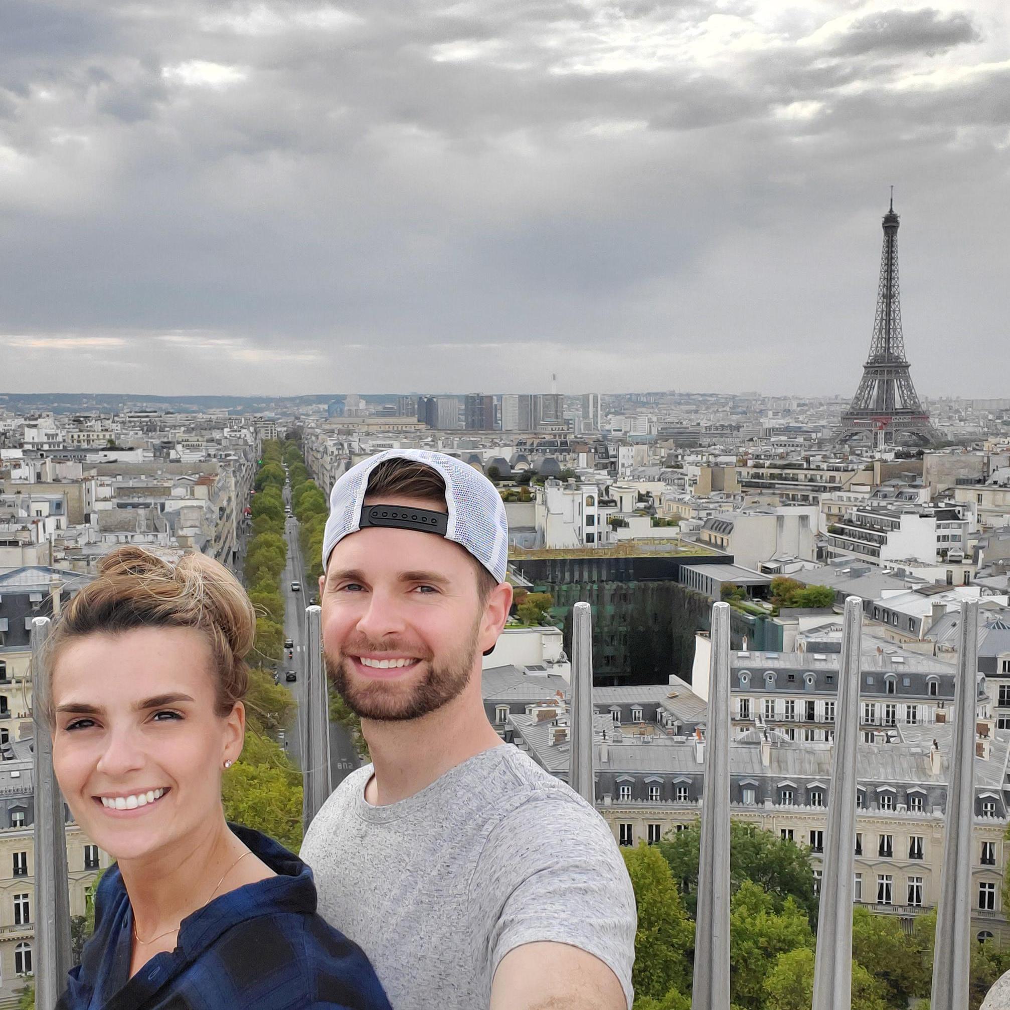 Top of Arc de Triomphe