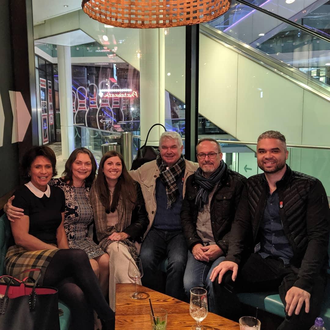 With our parents after our engagement celebratory dinner