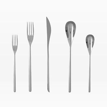 Dragonfly Flatware Set of 5, Silver