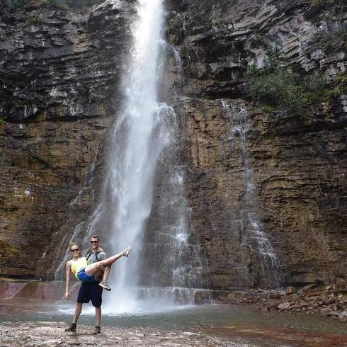 Chasing waterfalls, Glacier, August 2017.