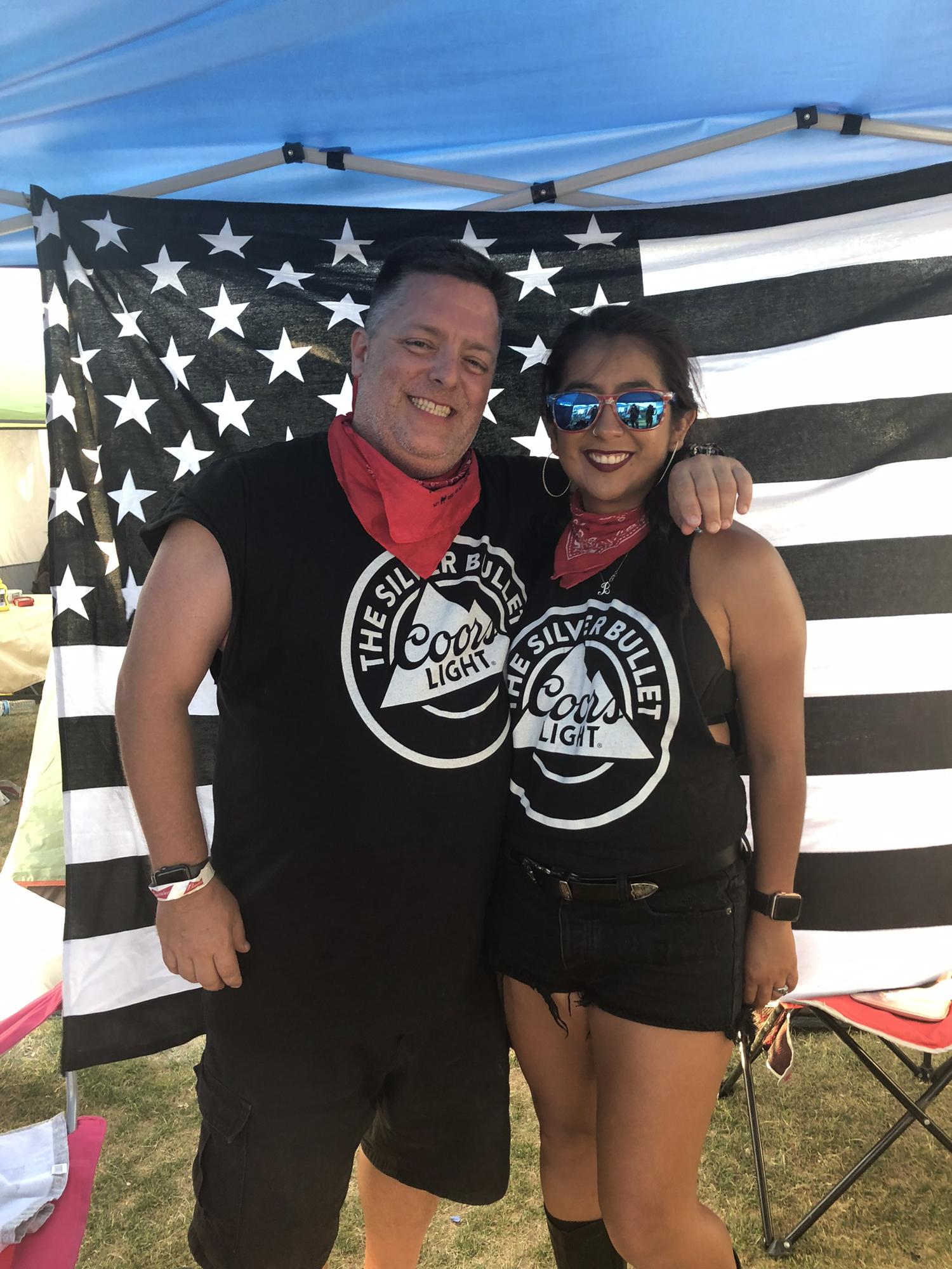 Camping at Stagecoach. Also, can you tell we really like Coors Light?