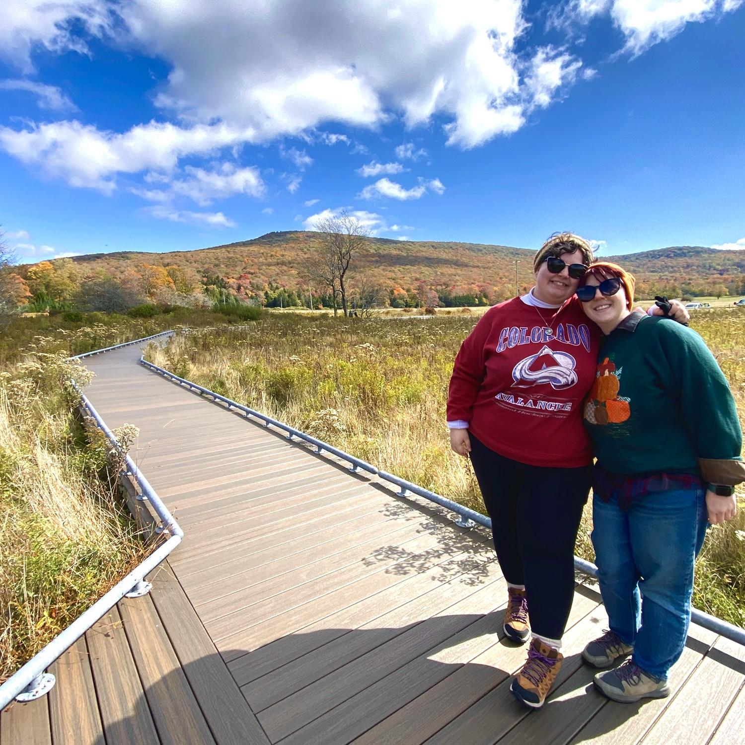 The boardwalk trail on Canaan Valley
