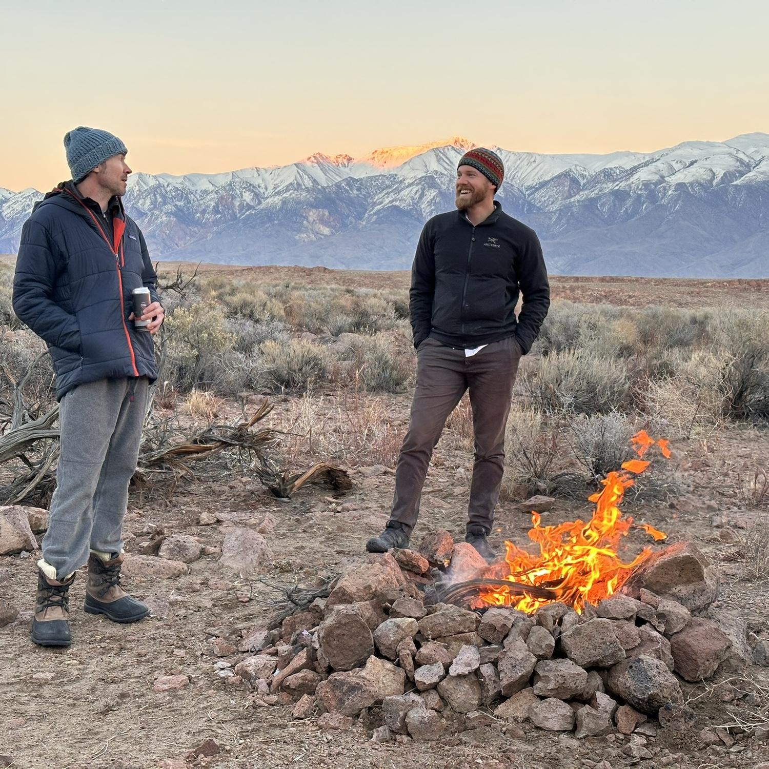 We went on a climbing trip before Thanksgiving in Bishop, CA. This was our first campsite. November 2025