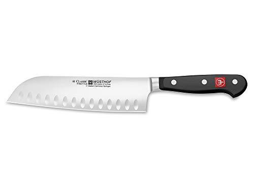 Wüsthof 4183-7 Santoku Knife, 7", Black