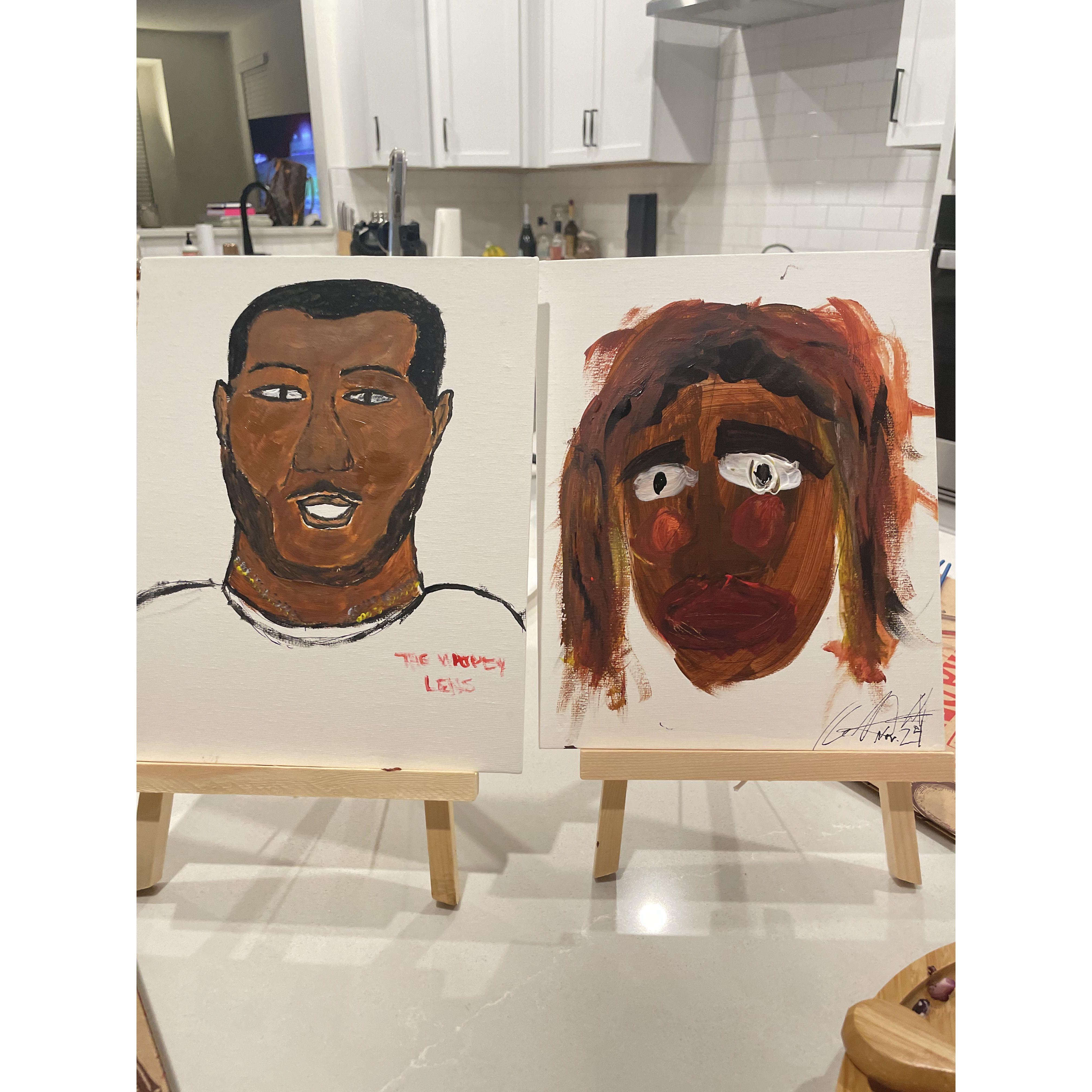 Painting Date Night (The day Geoff was banned from ever picking up a paint brush again lol)