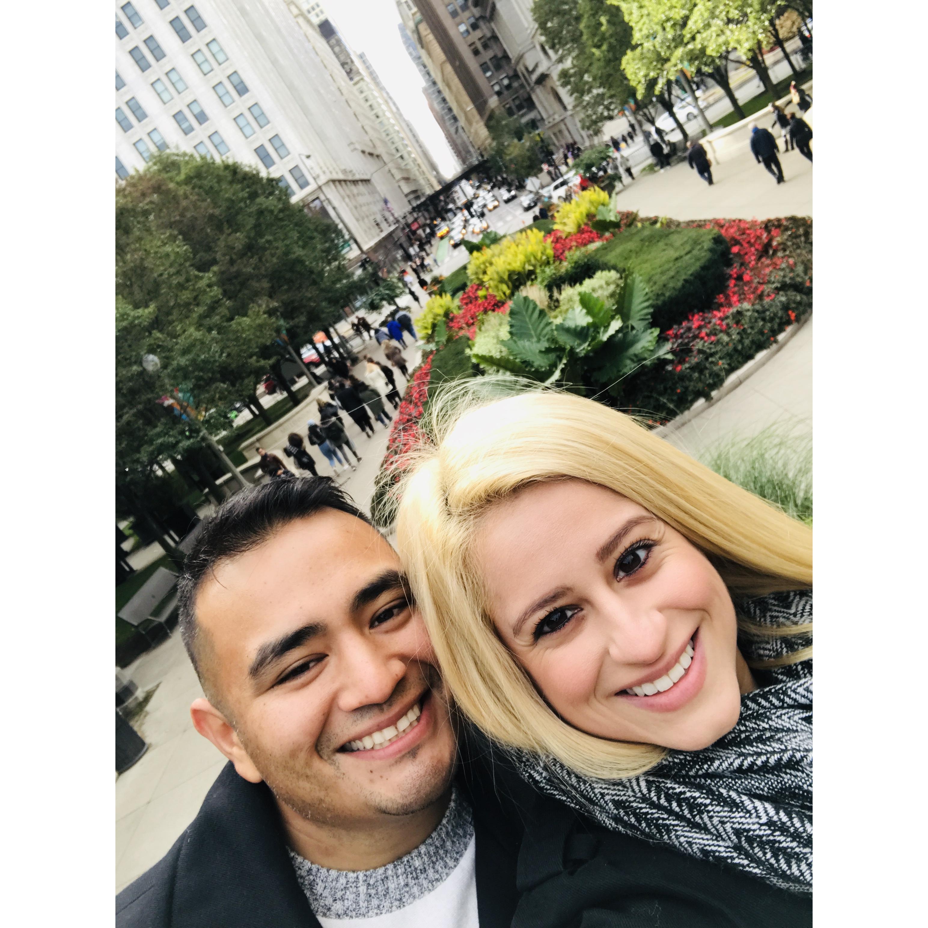 Exploring Chicago together.