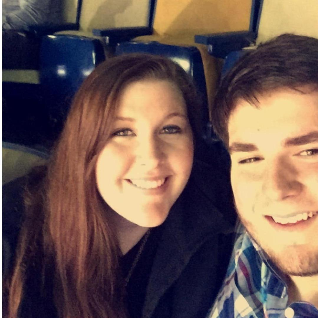 Our first photo together.
