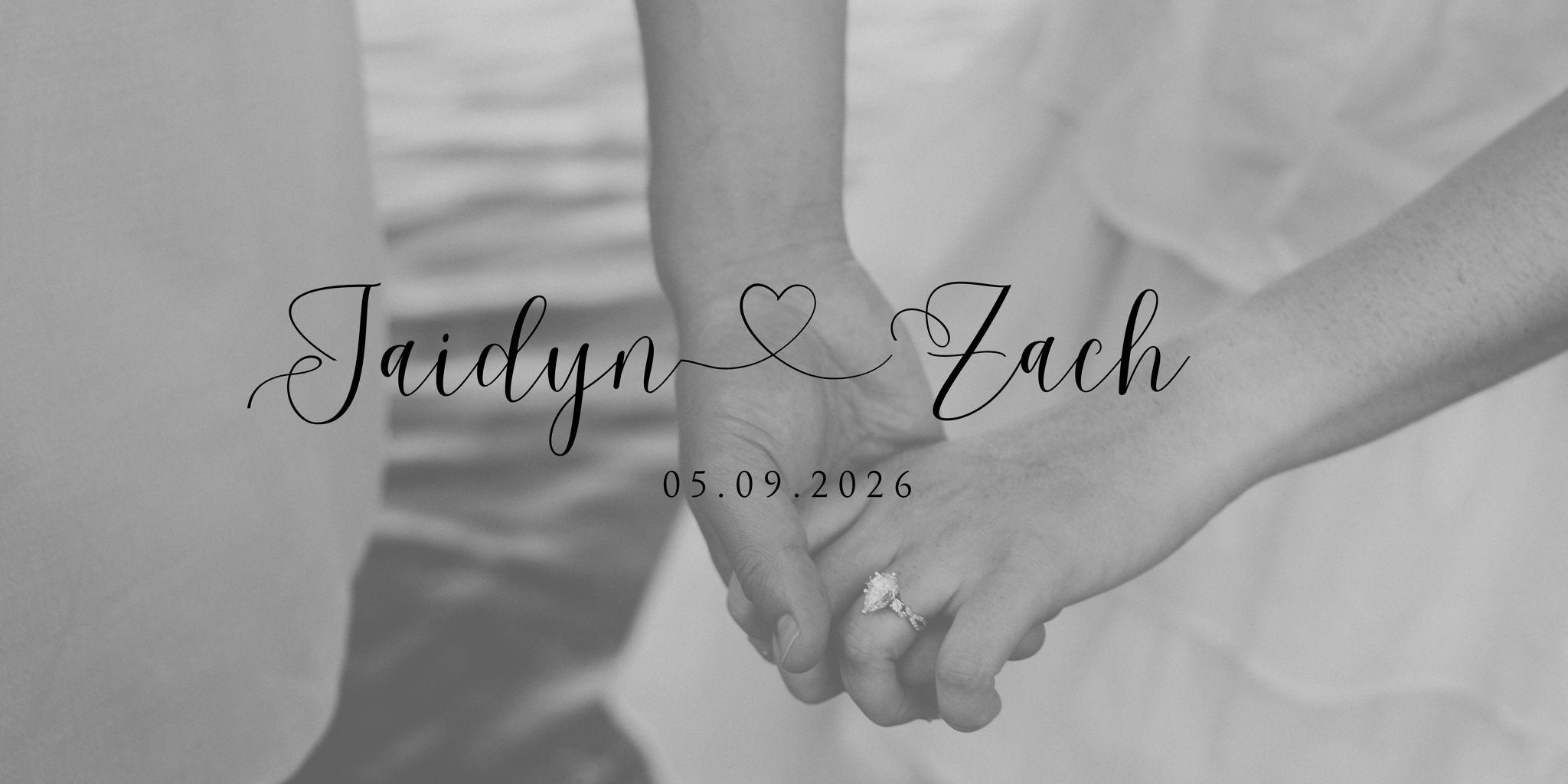 The Wedding Website of Jaidyn Ahl and Zachary Froman