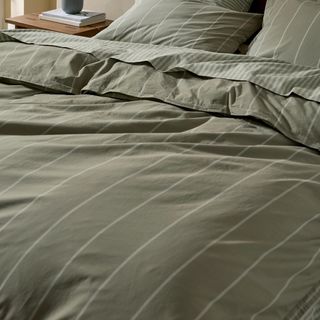 Percale Long-Staple Egyptian Cotton Duvet & Sham Set