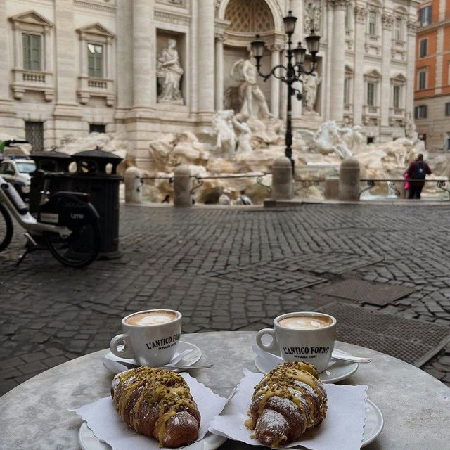 Espresso & pastries for two