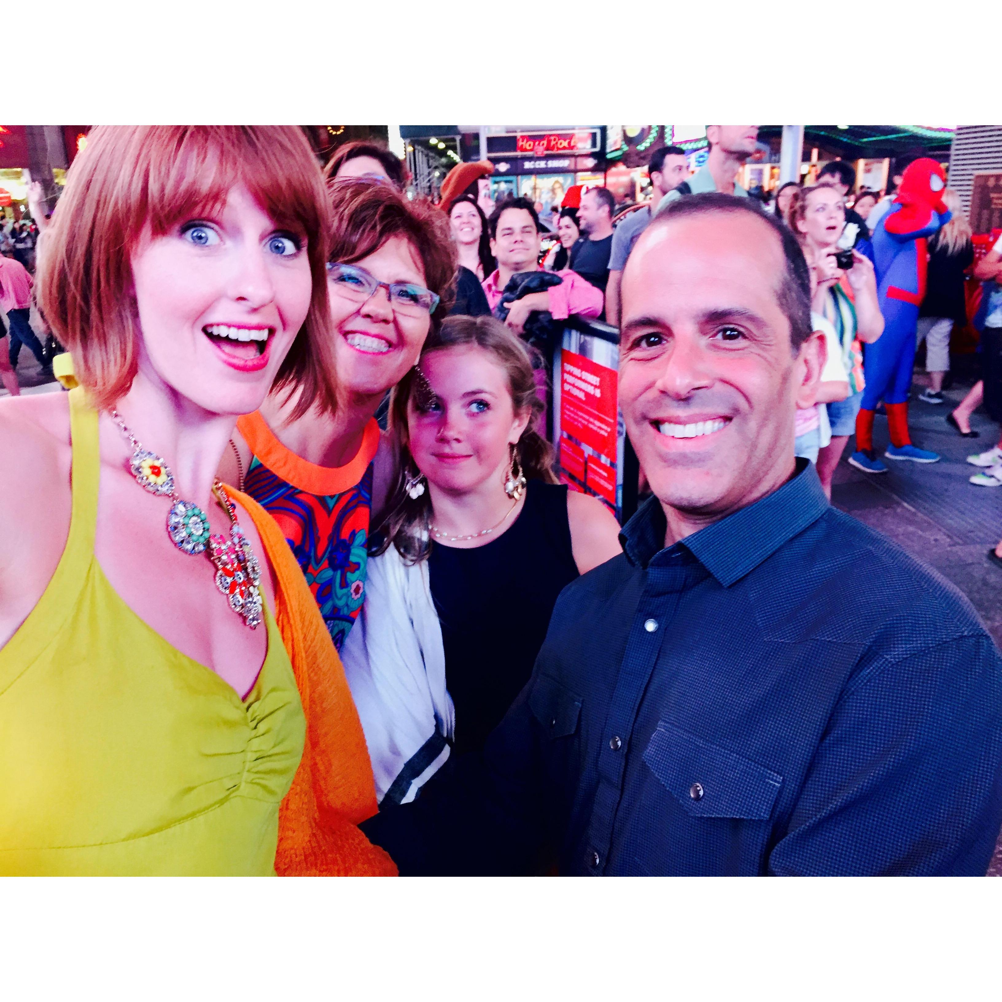 Post Broadway show while Mom and Sis visited for a whirlwind week.