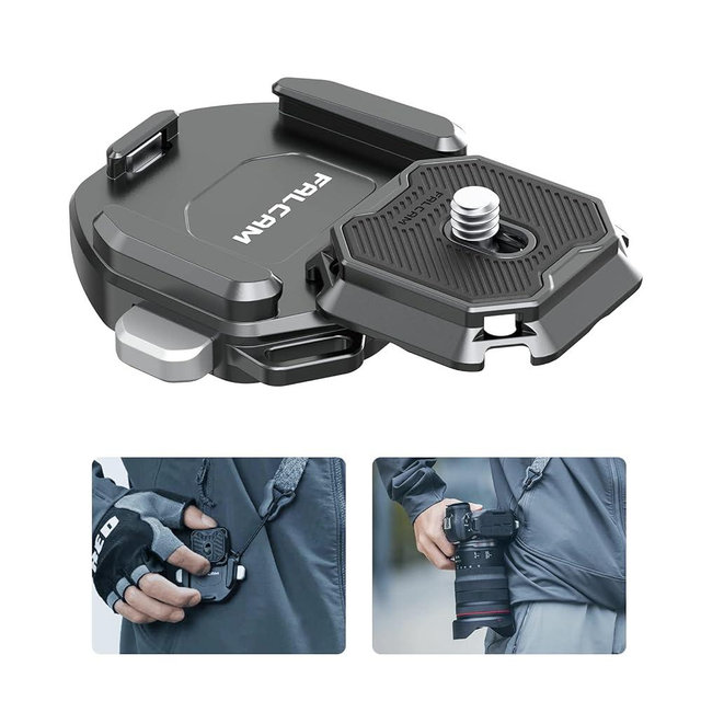 FALCAM F38 Camera Strap Quick Release Kit, Camera Holder for Neck/Shoulder Strap, Plate and Base