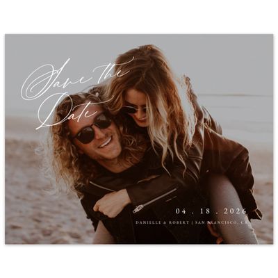 Beige Wedding Digital Save the Date - Mesilla Photo