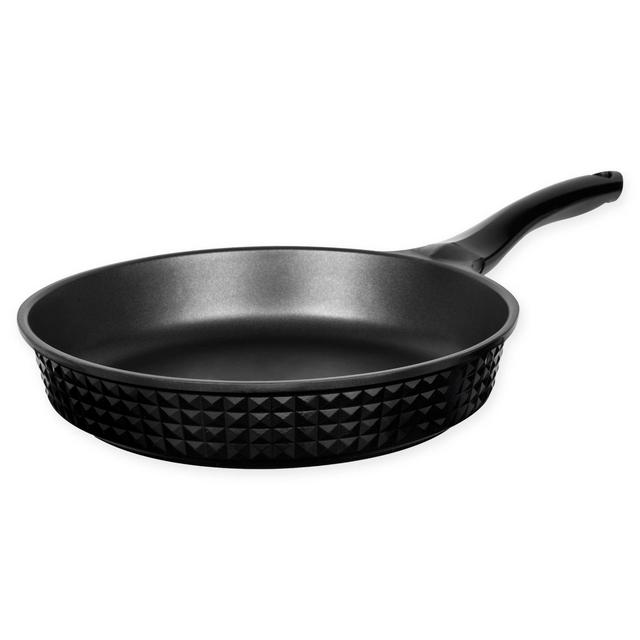 MasterPan Modern Series Diamond Nonstick 9.5-Inch Fry Pan in Black