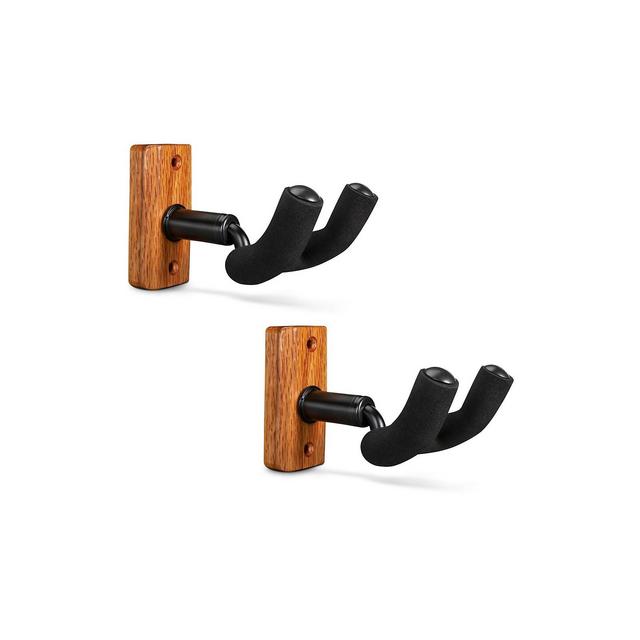Proline Solid Wood Guitar Wall Hanger - Mahogany 2-Pack