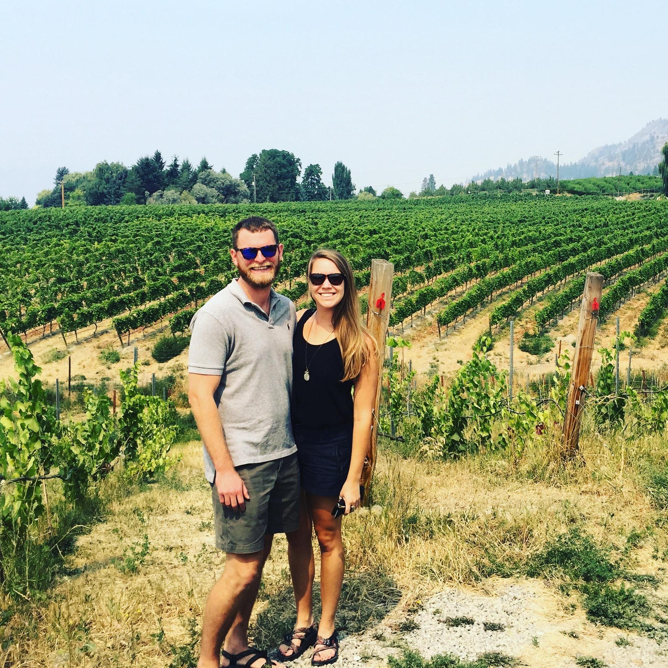 Okanagan wine country in the summer of 2017