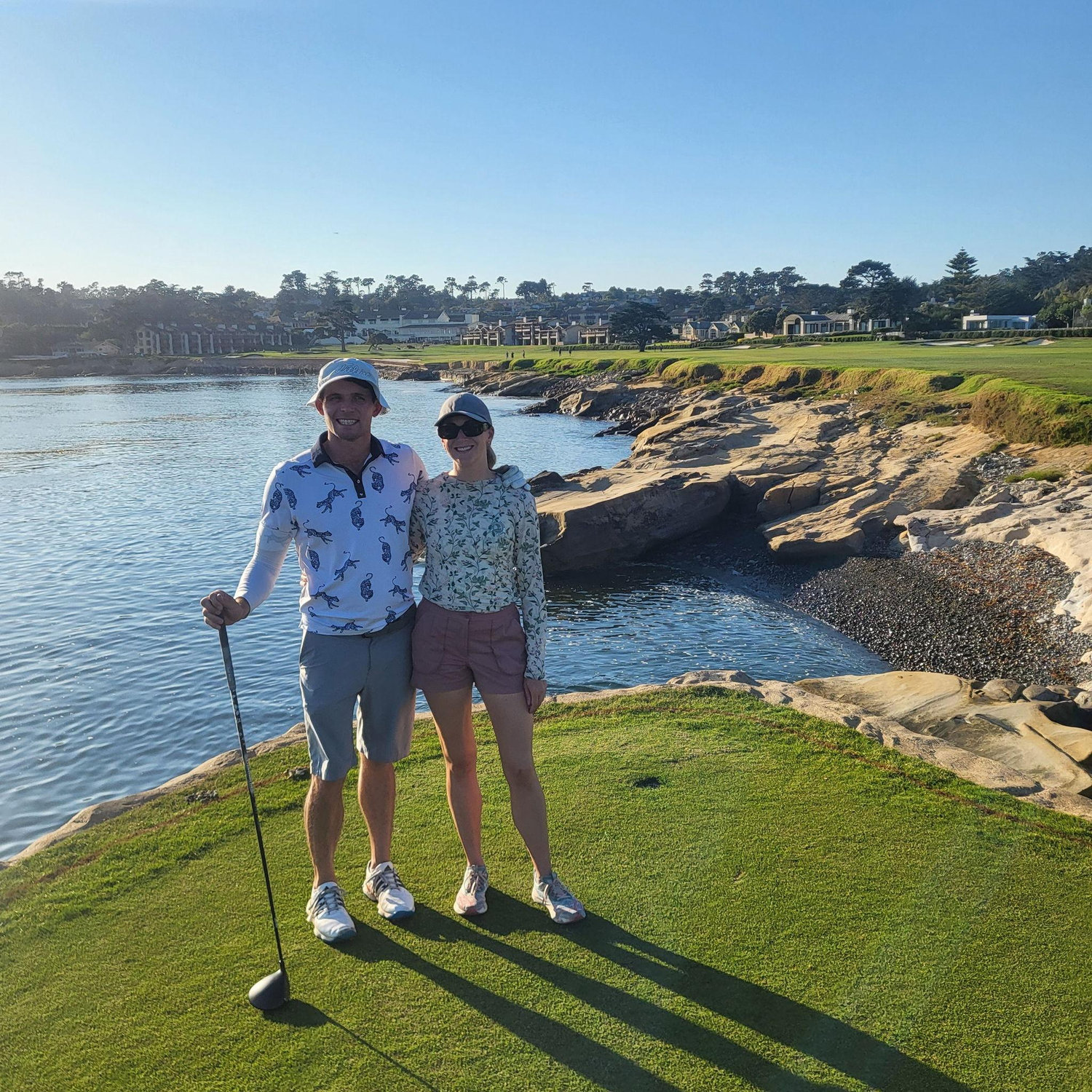 Fulfilling Brandon's dream and playing Pebble Beach (don't worry, I just caddied)