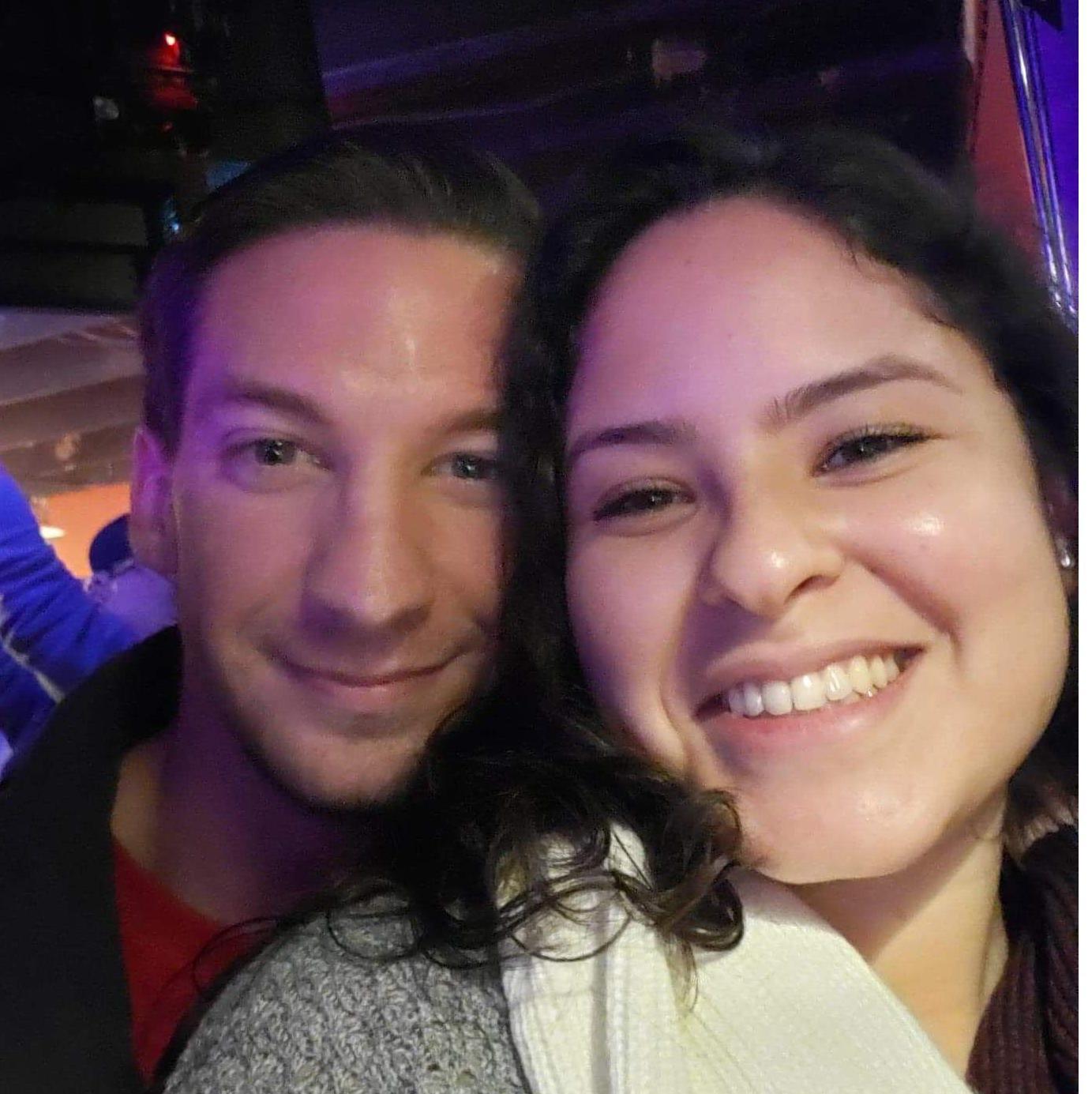 Our first concert, seeing Teddy Swims in a basement bar in DC.