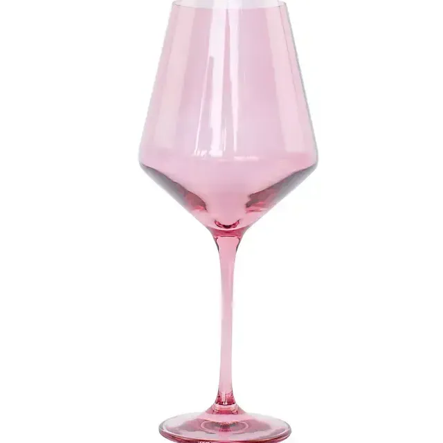Estelle Colored Glass Wine Glass Set