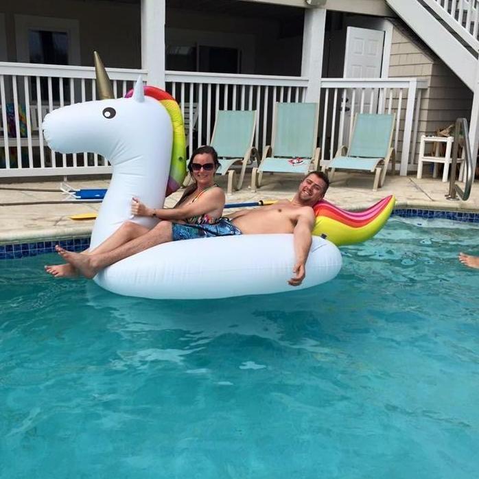 Turns out King family vacations always involve unicorns, September 2016