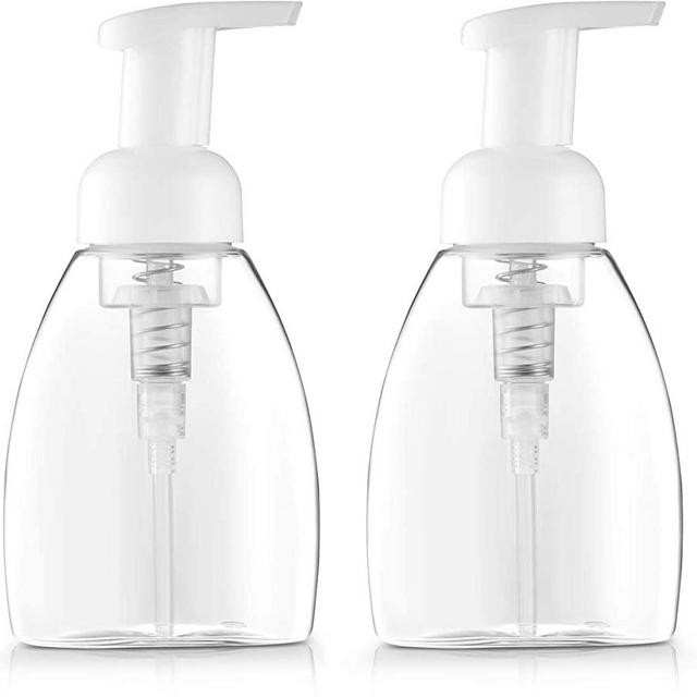 Bar5F Foaming Soap Dispenser Pump-Bottle for Dr. Bronner's Castile Liquid Soap, 250ml (8.5 oz) (Pack of 2)