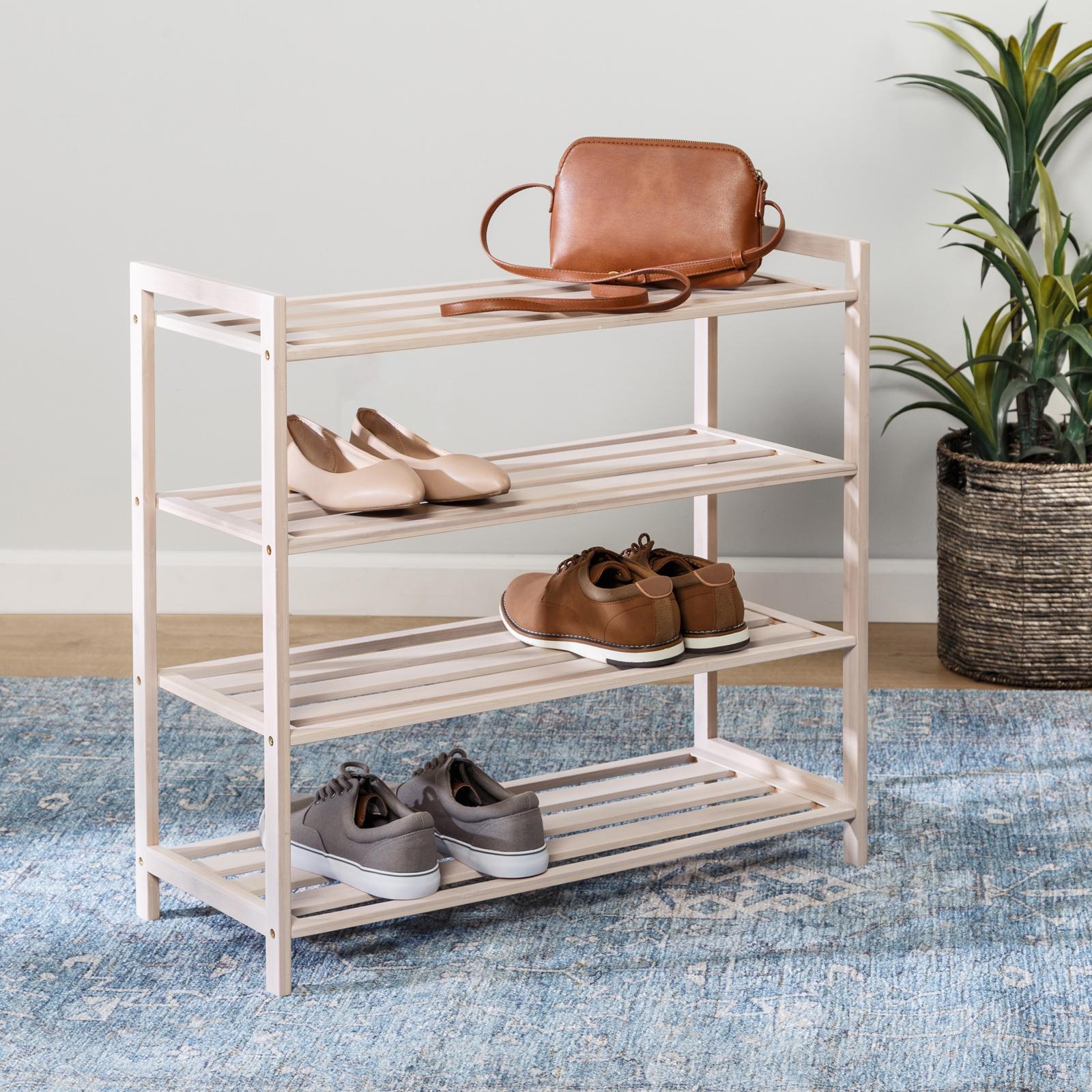 HoneyCanDo, 4Tier Bamboo Shoe Rack Zola