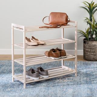 4-Tier Bamboo Shoe Rack